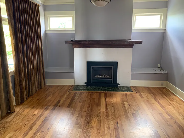 Living Room with gas insert