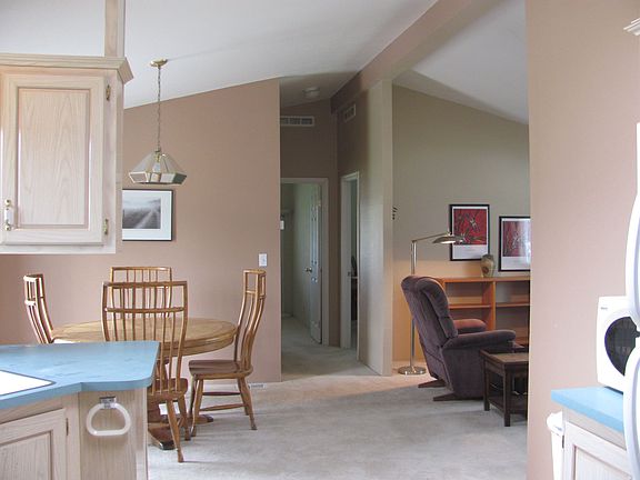 Open, with vaulted ceilings