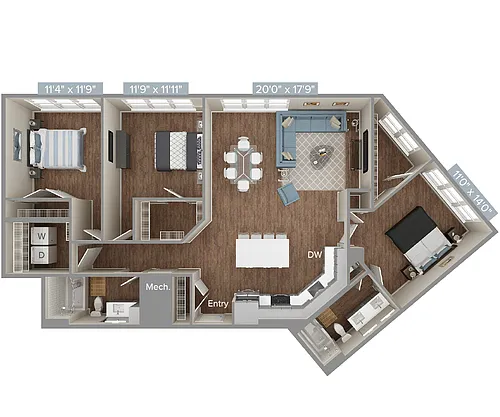 Floor plan C2-2-2