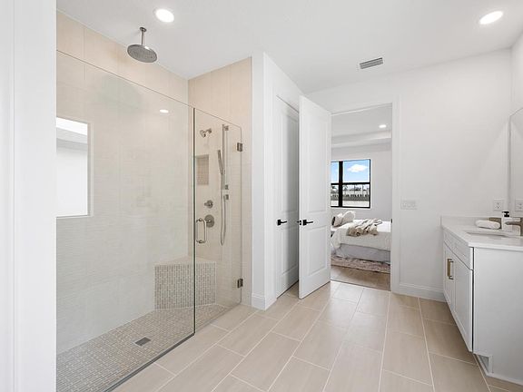 Spa-like primary bathroom