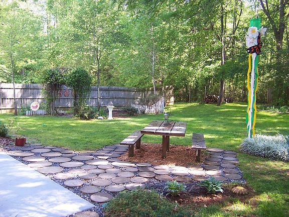 On a large woodland leading to the river