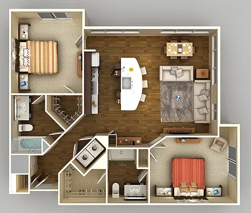 Floor plan 2X2 I