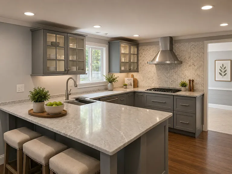 Main Level - Kitchen - Virtually staged