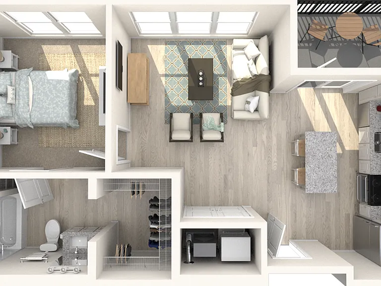 A2 - One Bedroom | One Bathroom A2 - One Bedroom | One Bathroom