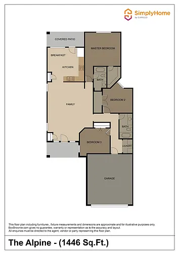 Floor plan 12414 Roy Mix Bohn Lane