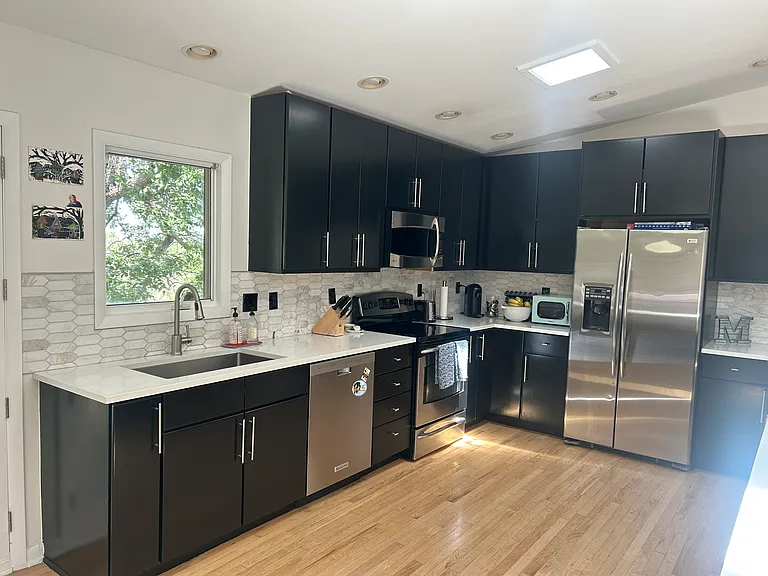Main Level Open Living, Dining, Kitchen