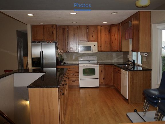 Hickory cabinets and hardwood floors