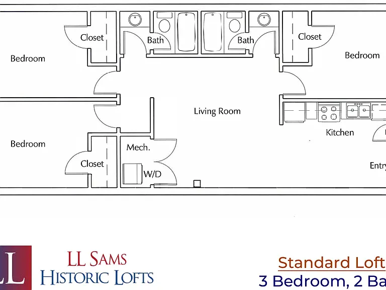 Standard 3-2 Floor Plan Standard 3-2 Floor Plan