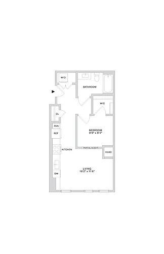Floor plan A32 1X1