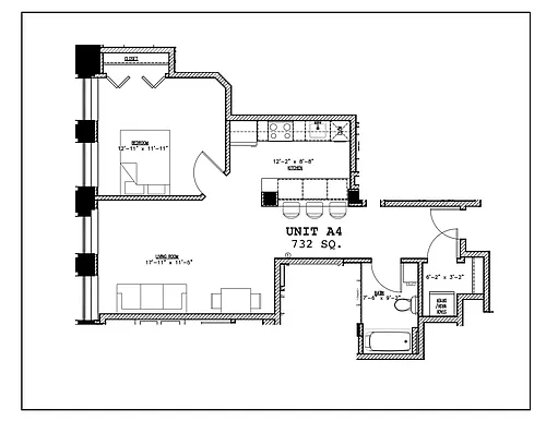 Floor plan One Bedroom