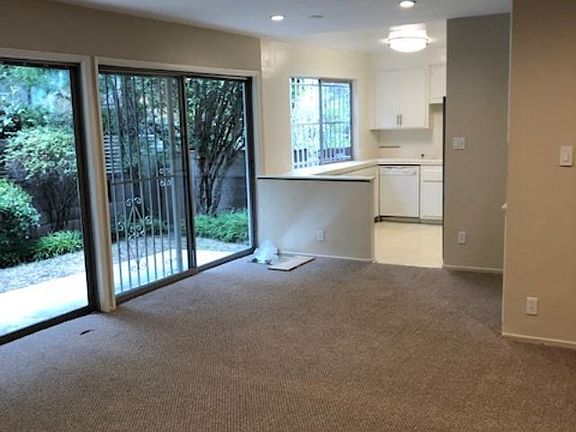 living room into kitchen