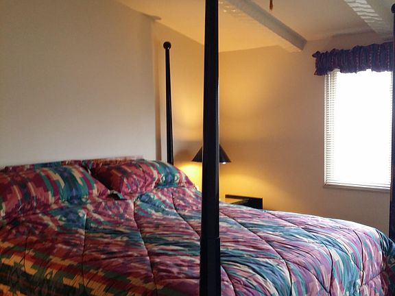 Furnished King size bed in master bedroom