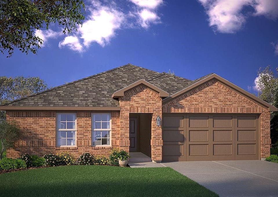 D.R. Horton's Express Homes Tupelo Floorplan Elevation C. All photos shown here may not depict the specified home & features included are for illustration purposes only