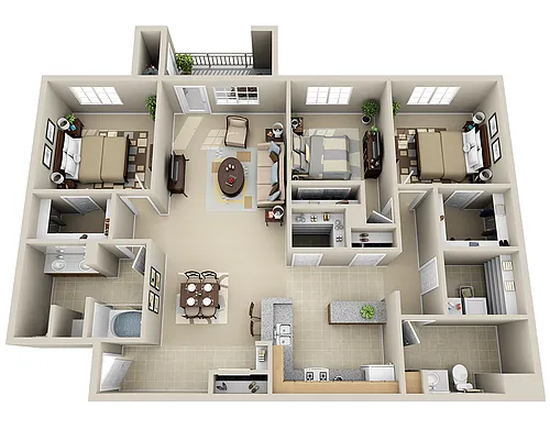 Floor plan Ballona (C2D)