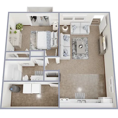 Floor plan 1 Bedroom