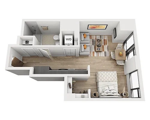 Floor plan Studio E1AG-PH Penthouse