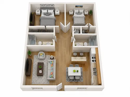Floor plan Candle Light 2 Bedroom