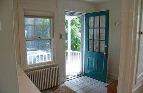 Mudroom entry off porch