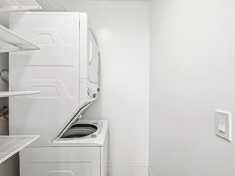 View of the laundry room from the kitchen