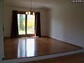 View from living room, of dining room