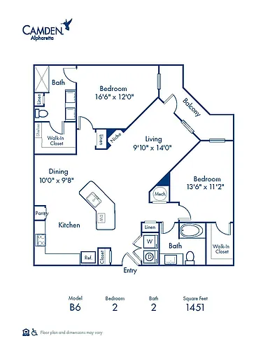Floor plan B6