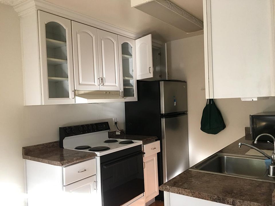 AEK with fridge, stove, microwave, and brand new dishwasher