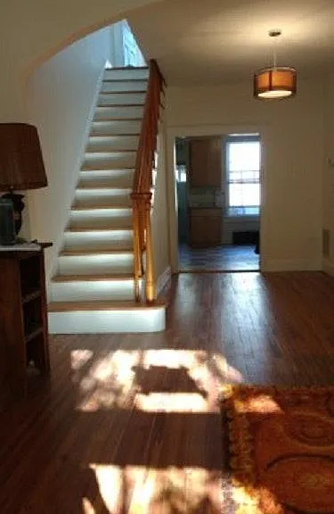 looking back to kitchen
