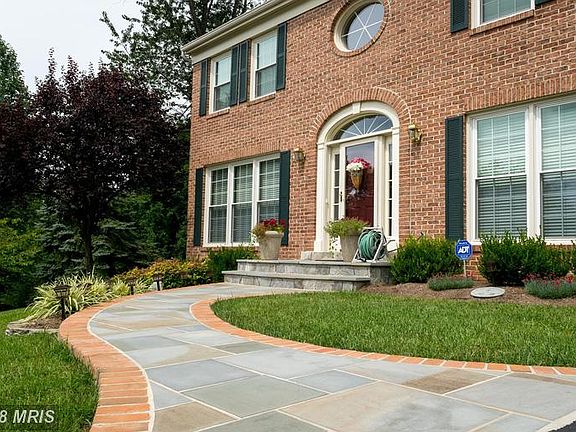 Custom stone walk and porch