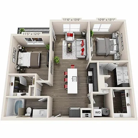 Floor plan B1