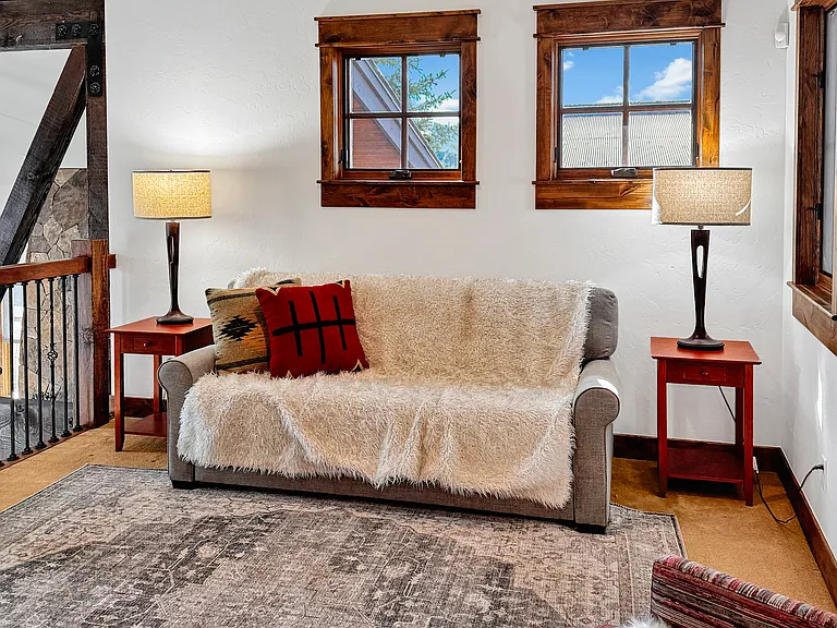 Loft with queen size sleeper sofa