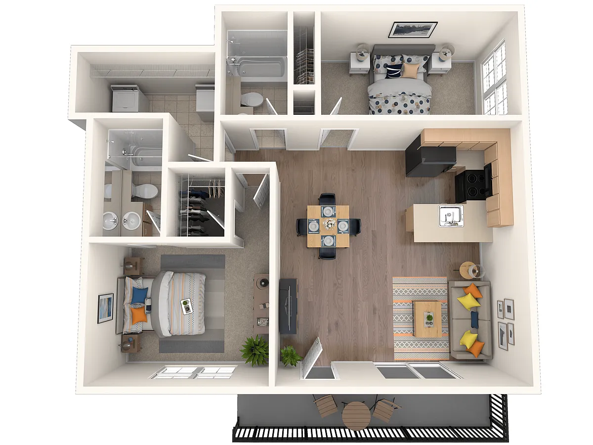 Floor plan 2X2