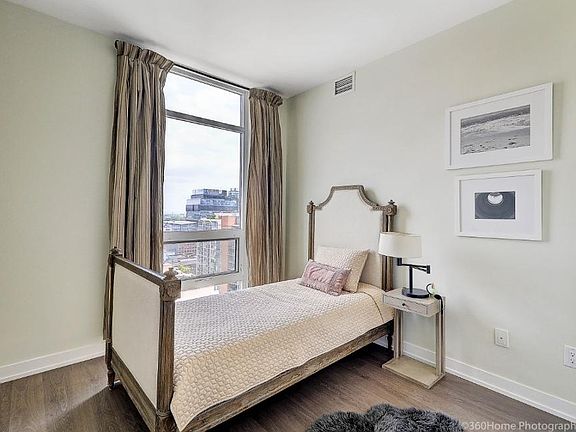 Second bedroom with window looking east.