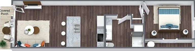 Hemlock 1 bedroom floorplan Hemlock 1 bedroom floorplan