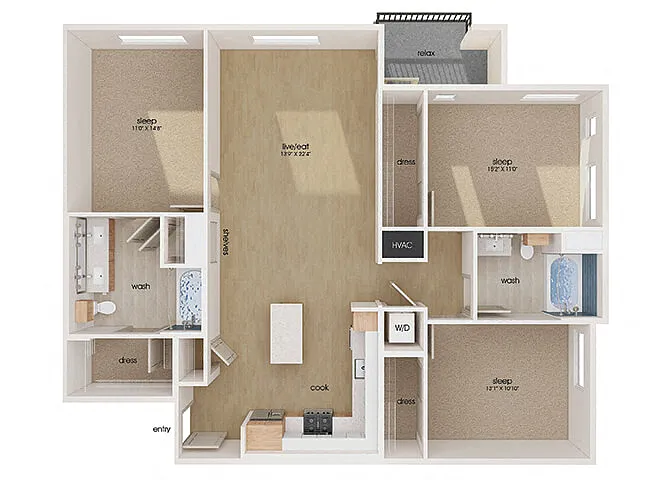 Floor plan Vesper-C1