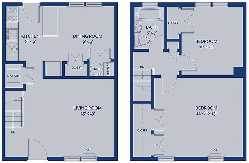 Floor plan 2 Bedroom