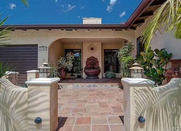 Exquisite courtyard entrance to this stunning Santa Fe inspired