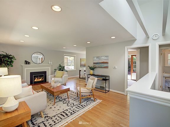 The view as you enter the home with light from your architectural skylight.