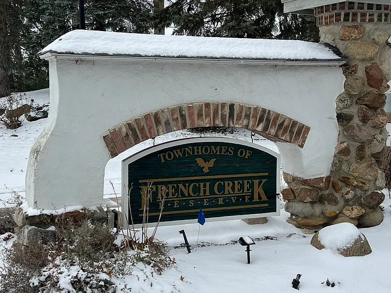 Entry to French Creek Reserve Townhomes.