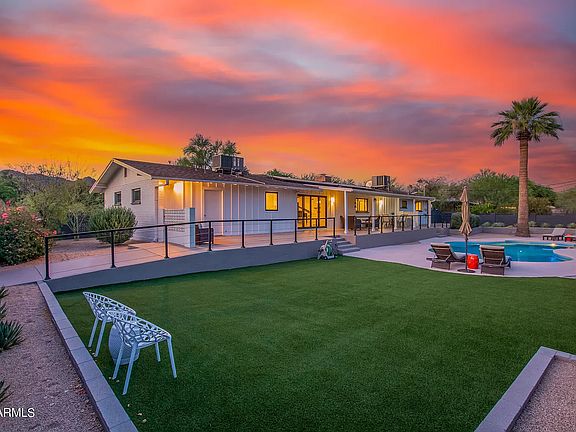 Pool with turf