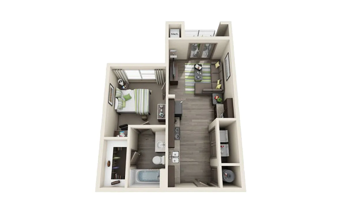 Floor plan 1X1