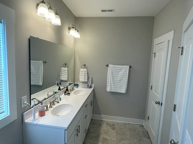 Master bath - view from shower