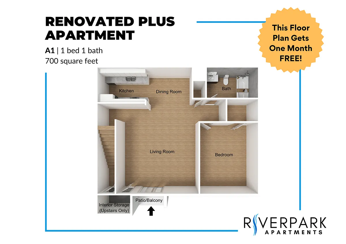 Floor plan A1 Renovated Plus