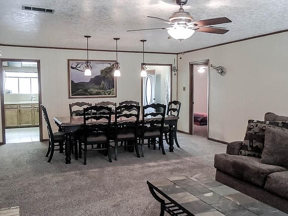 Open, combined dining and living room.