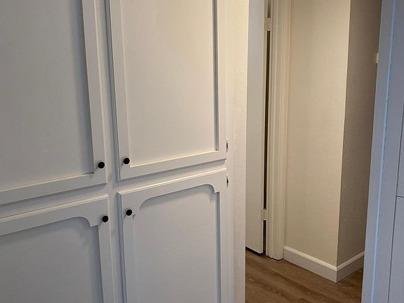 Hallway cabinets with ample storage.