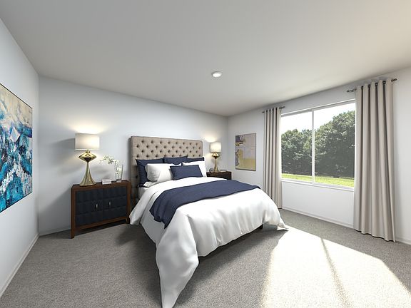 The Chesapeake Floorplan Primary Bedroom Rendering.
