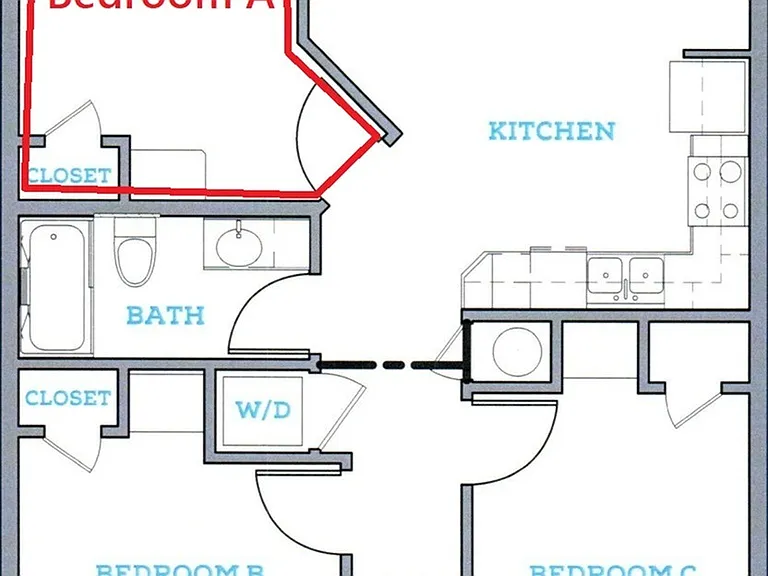 Bedroom A available to lease Bedroom A available to lease