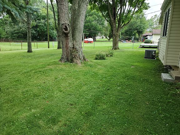 Fenced backyard