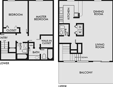2 Bedroom Townhouse Layout 2 Bedroom Townhouse Layout