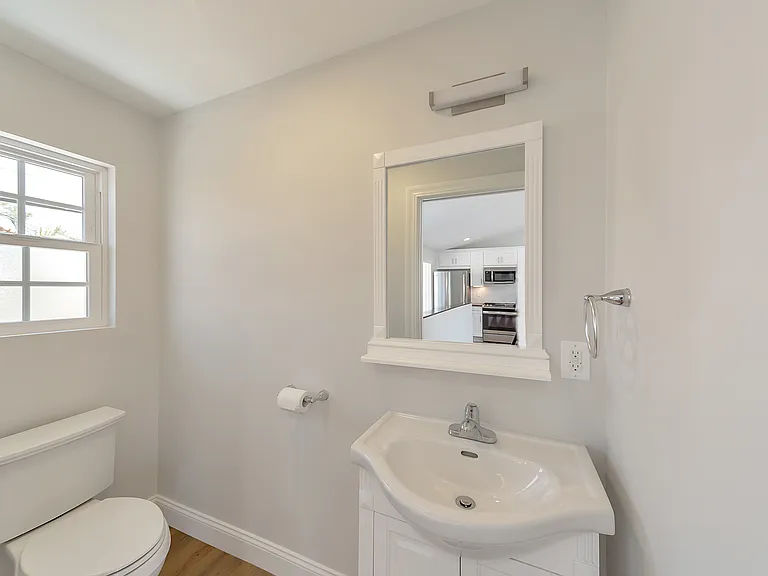 Upstairs half bathroom