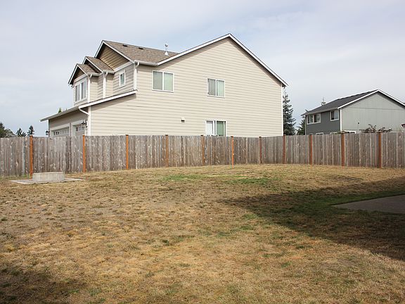 Backyard with firepit